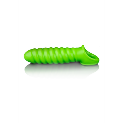 Swirl Stretchable Penis Sheath - Glow in the Dark