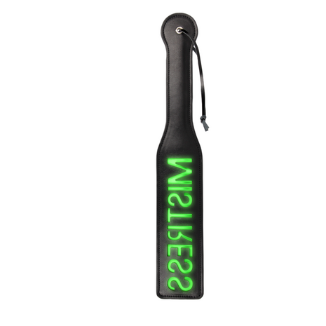 Mistress Paddle - Glow in the Dark - Neon Green