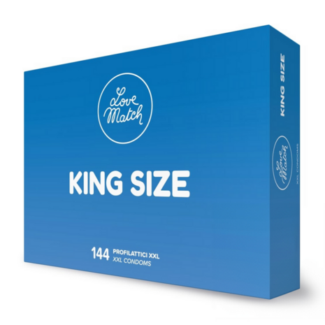 King Size - Condoms - 2.4 / 60 mm - 144 Pieces