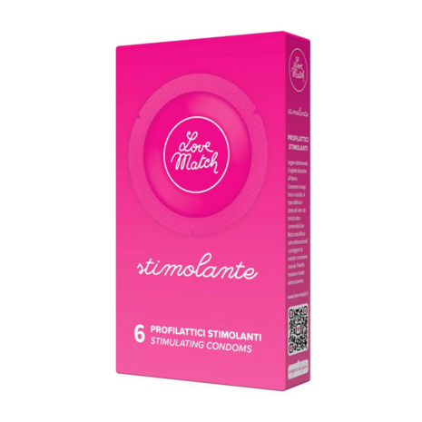 Stimolante - Ribs and Dots Condoms - 6 Pieces