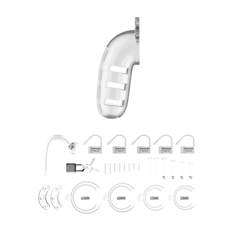 Model 12 Chastity Cock Cage with Plug - 5.5 / 14 cm