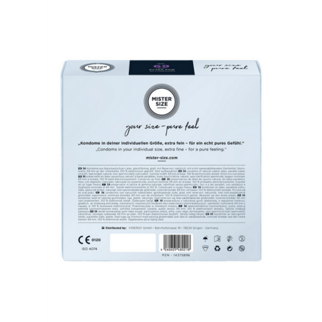 Pure Feel - Condoms 69 mm - 36 Pak