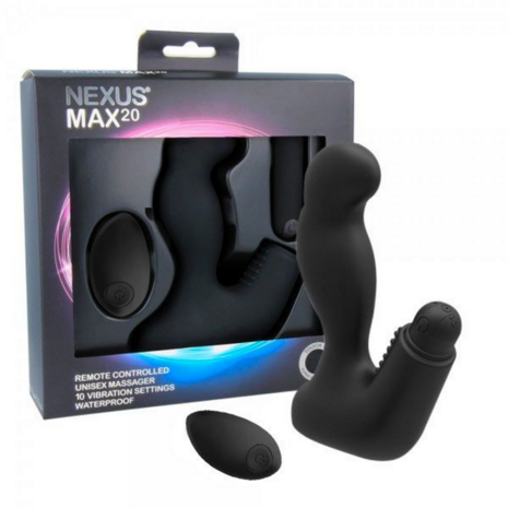 Max 20 - Waterproof Unisex Massager with Remote Control