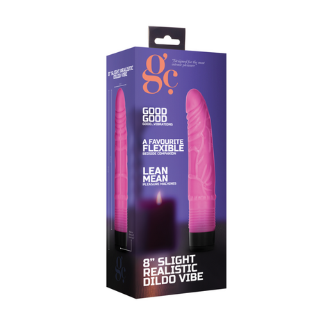 Slight Realistic Dildo Vibrator - 8 / 20 cm