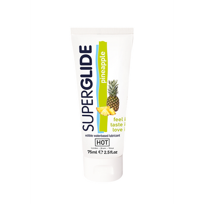 Superglide - Edible Waterbased Lubricant - Pineapple - 3 fl oz / 75 ml