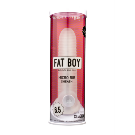 Fat Boy Micro Ribbed Sheath - Dildo - 6 / 16,5 cm