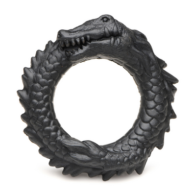 Black Caiman - Silicone Cock Ring - Black