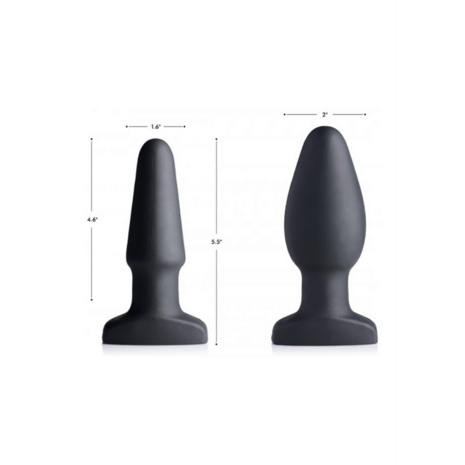 Inflatable Vibrating Silicone Butt Plug