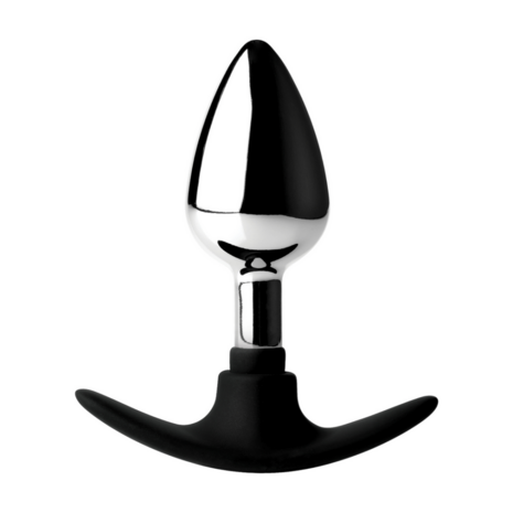 Dark Invader - Metal and Silicone Anal Plug - Medium