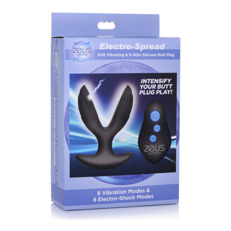 Electro-Spread - Vibrating and E-Stim Silicone Butt Plug