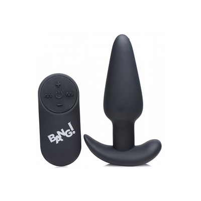 Vibrating Silicone Butt Plug with Remote Control