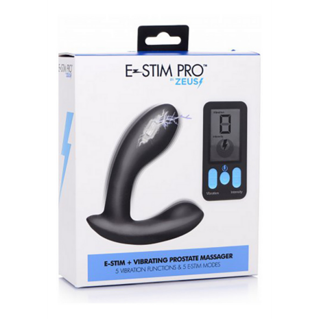 E-Stim Pro - Siliconen Vibrerende Prostaat Massager + Afstandsbediening