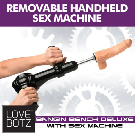 Deluxe Bangin' Bench met Sex Machine - Zwart