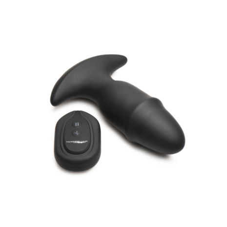 Butt Slider - Sliding Ring Silicone Missile Plug - Black