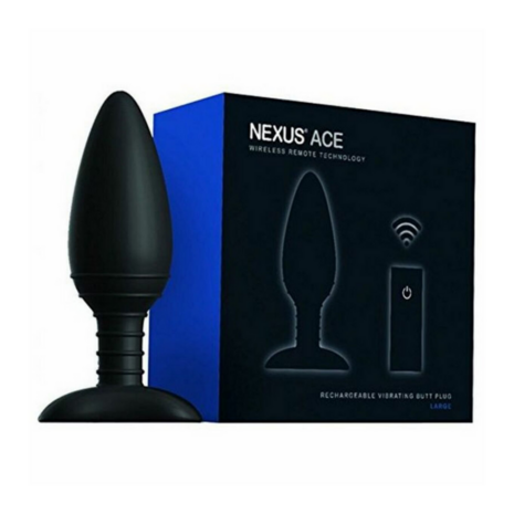 Ace Large - Vibrating Butt Plug with Remote Control