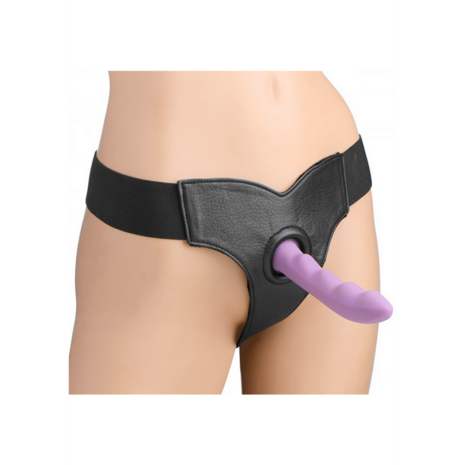 Bella - Adjustable Velvet Padded Strap-On Dildo