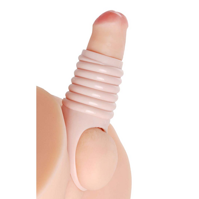 Really Spacious Ribbed Penis Enlargement Sleeve