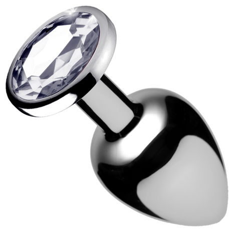 Clear Gem Anal Plug Small - Clear