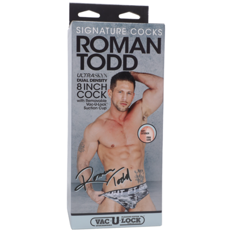 Roman Todd - Realistic ULTRASKYN Dildo - 8 / 20 cm - Vanilla