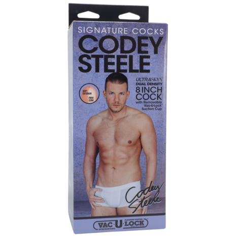 Codey Steele - Realistic ULTRASKYN Dildo - 8 / 20 cm - Vanille