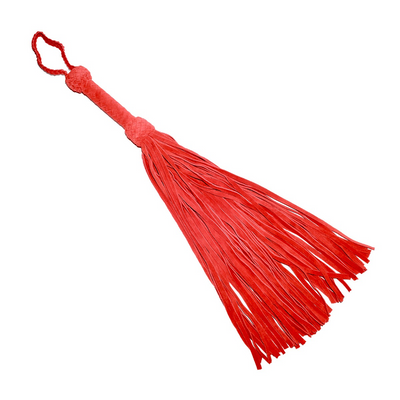 Leren Suede Flogger - Rood