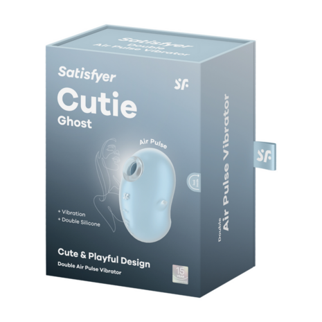 Cutie Ghost - Air Pulse Vibrator - Blue