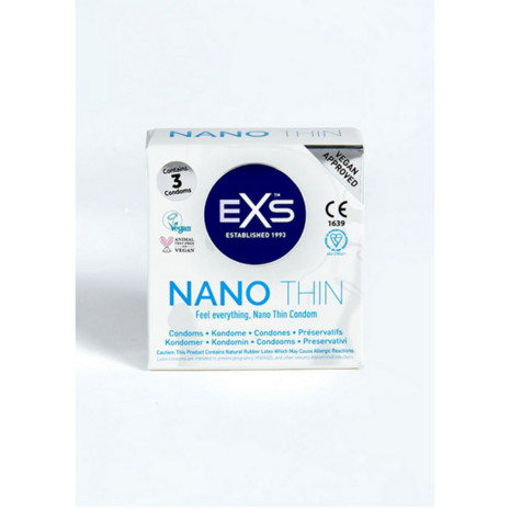 EXS Nano Thin - Condoms - 3 Pieces