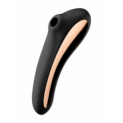 Dual Kiss - Air Pulse Vibrator - Black