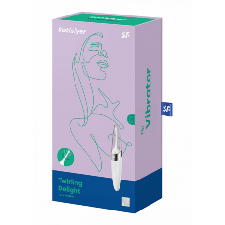 Twirling Delight - Tip Vibrator - White