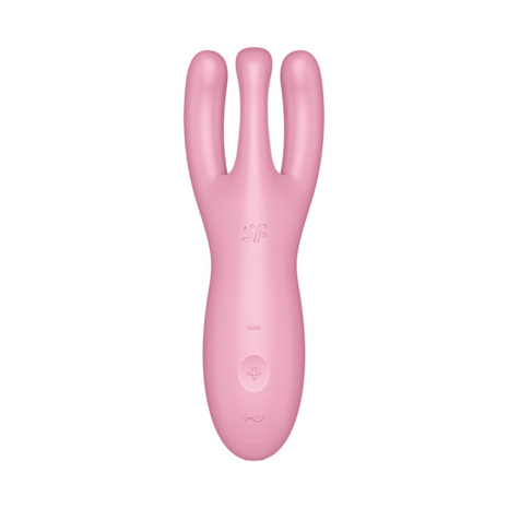 Threesome 4Plus - Lay-on Vibrator with App - Pink