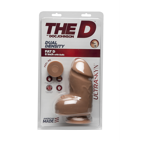 Fat D - Realistic ULTRASKYN Dildo with Balls - 6 / 15 cm