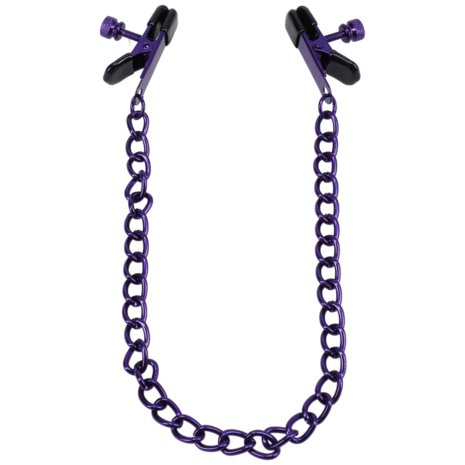 Chained Up - Nipple Clamps - Purple