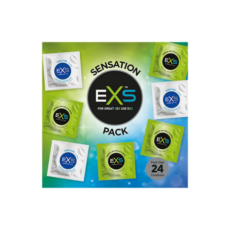 EXS Sensation Pack - Condooms - 24 Stuks