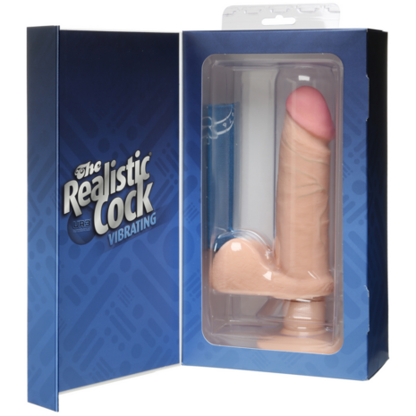 Vibrating Dildo with Balls - 6 / 15 cm