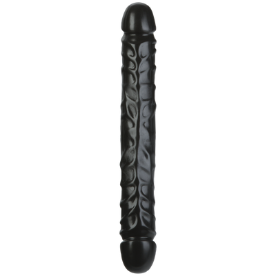 Jr. Veined Double Header - Dildo with Double Ends - 12 / 30 cm