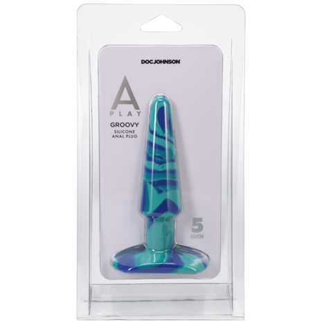 Groovy - Silicone Anal Plug - 5 / 12 cm - Ocean