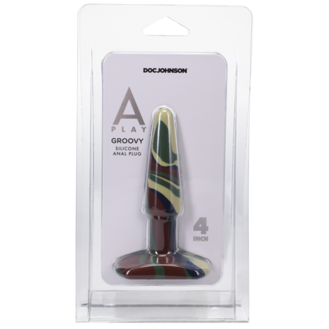 Groovy - Silicone Anal Plug - 4 / 10 cm - Camouflage