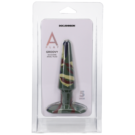 Groovy - Silicone Anal Plug - 5 / 12 cm - Camouflage