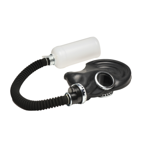 Dark Inhaler - Gas Mask with Bottle - Black