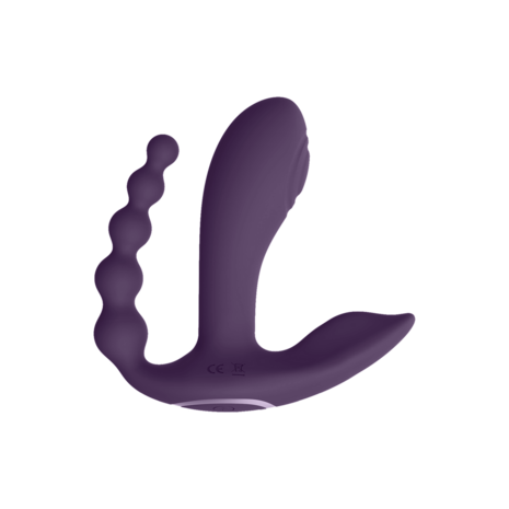 Kata - Pulse Wave  Vibrerende Dubbele Penetratie Vibrator - Paars