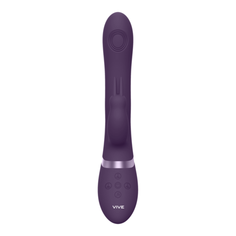 Rini - Pulse Wave  Vibrating Double Penetration Rabbit - Paars