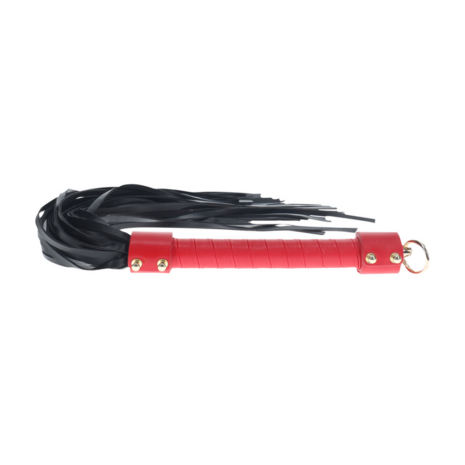 Milan Collectie - Flogger - Zwart/Rood