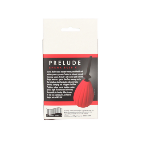 Prelude Enema Bulb Kit - Rood