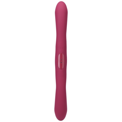 Duet - Dubbel Eind Vibrator met Draadloze Afstandsbediening - Berry