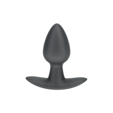 Zachte Siliconen Anale Plug - Klein - 2,6 / 6,5 cm - Gunmetal