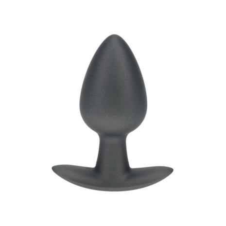 Zachte Siliconen Anale Plug - Medium - 3,1 / 7,9 cm - Gunmetal
