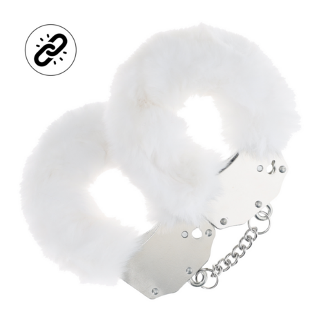 Zware Fluffy Handboeien - Wit