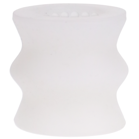 Glow Helping Head Silicone - Masturbator Sleeve - Frost / Green Glow