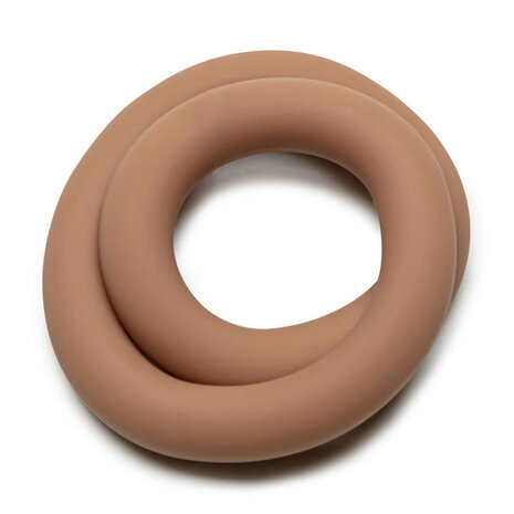 Siliconen Hefty Wrap Ring - Cockring - 9 / 22,9 cm - Huidskleur 3