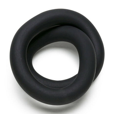 Siliconen Hefty Wrap Ring - Cockring - 9 / 22,9 cm - Zwart